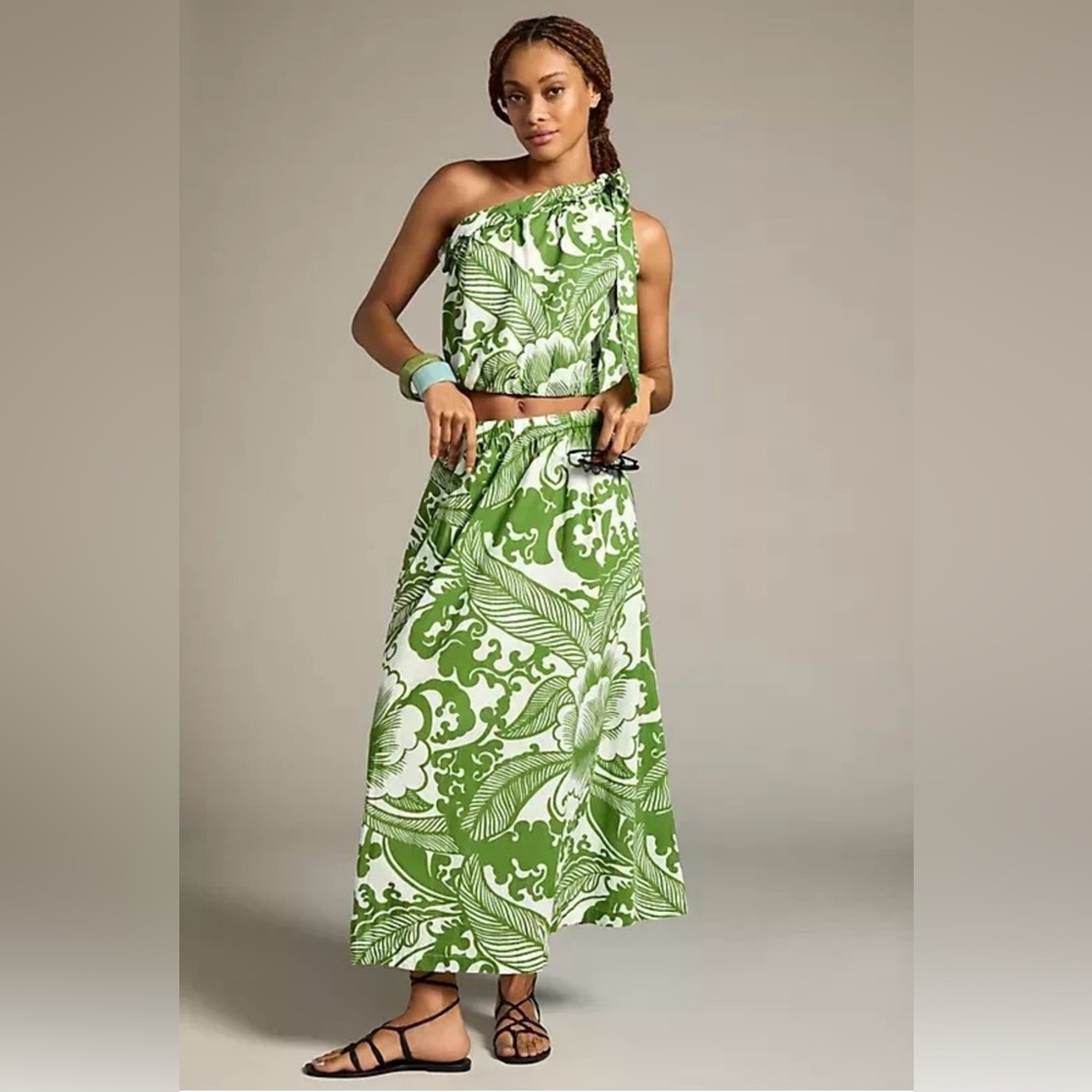 Velvet Graham And Spencer Juliana Printed Maxi Skirt NEW